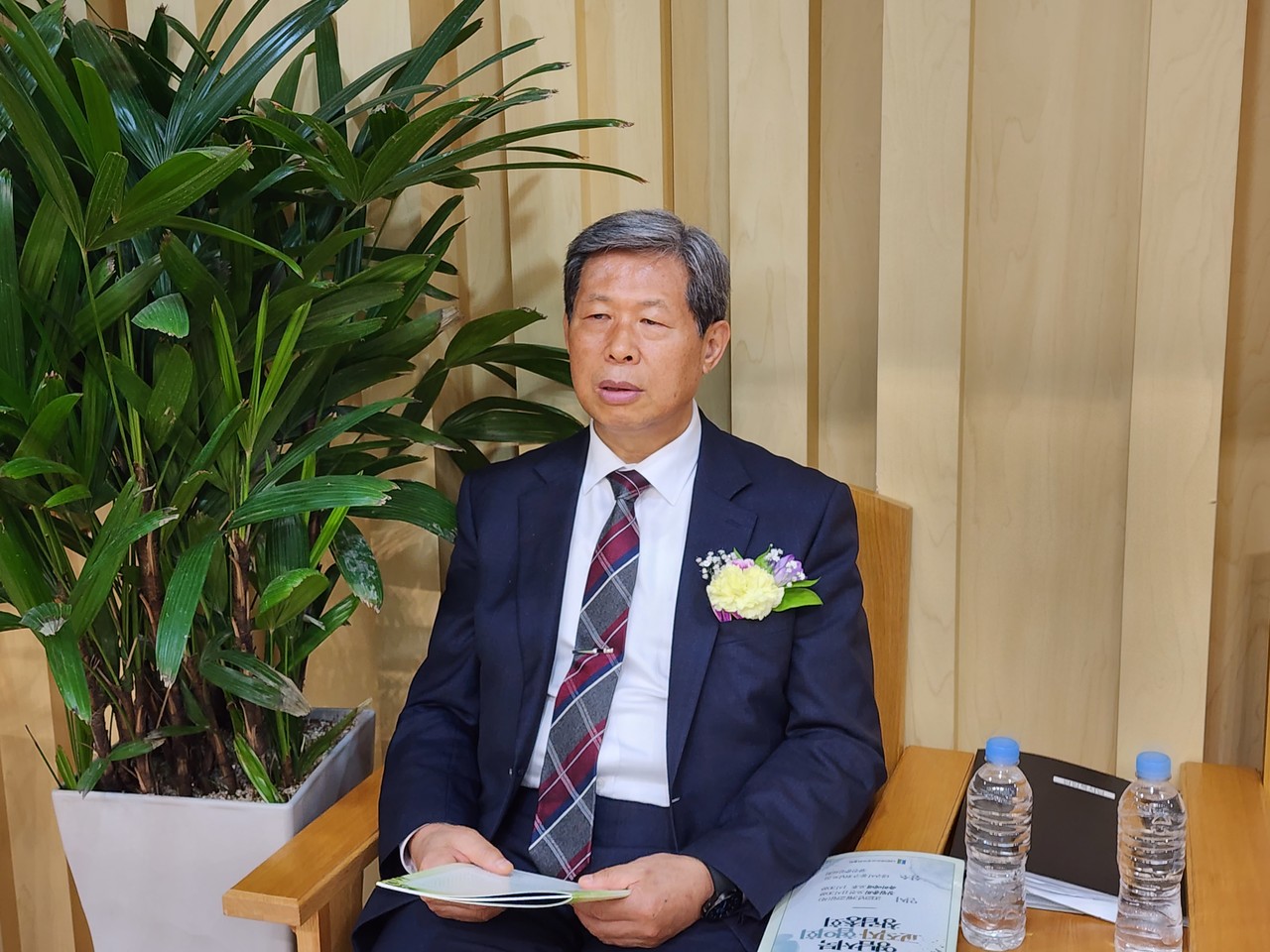 축사하러 온 전국호남협의회 상임회장 이은철 목사