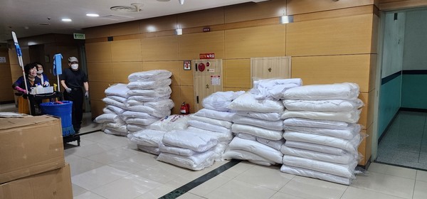   새로 준비된 이부자리