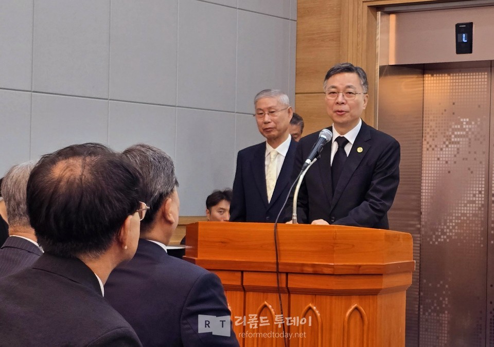   총신대 박성규 총장, 유족과 교회에 위로의 말씀