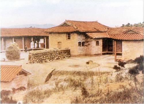 1913년 광주나병원(애양원의 전신)의 모습. 1910년 광주시 봉선동에서 시작,  